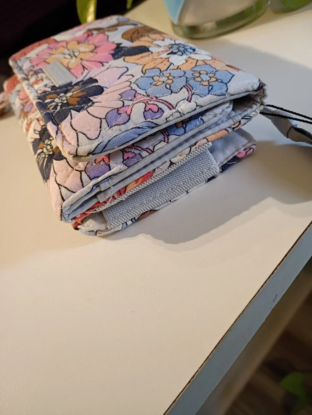 Vera Bradley Multicolor Floral Quilted Wallet in Pink, Yellow, Blue